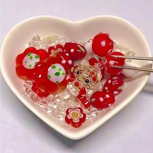 Hello Kitty Glow in the Dark lamp work bead soup